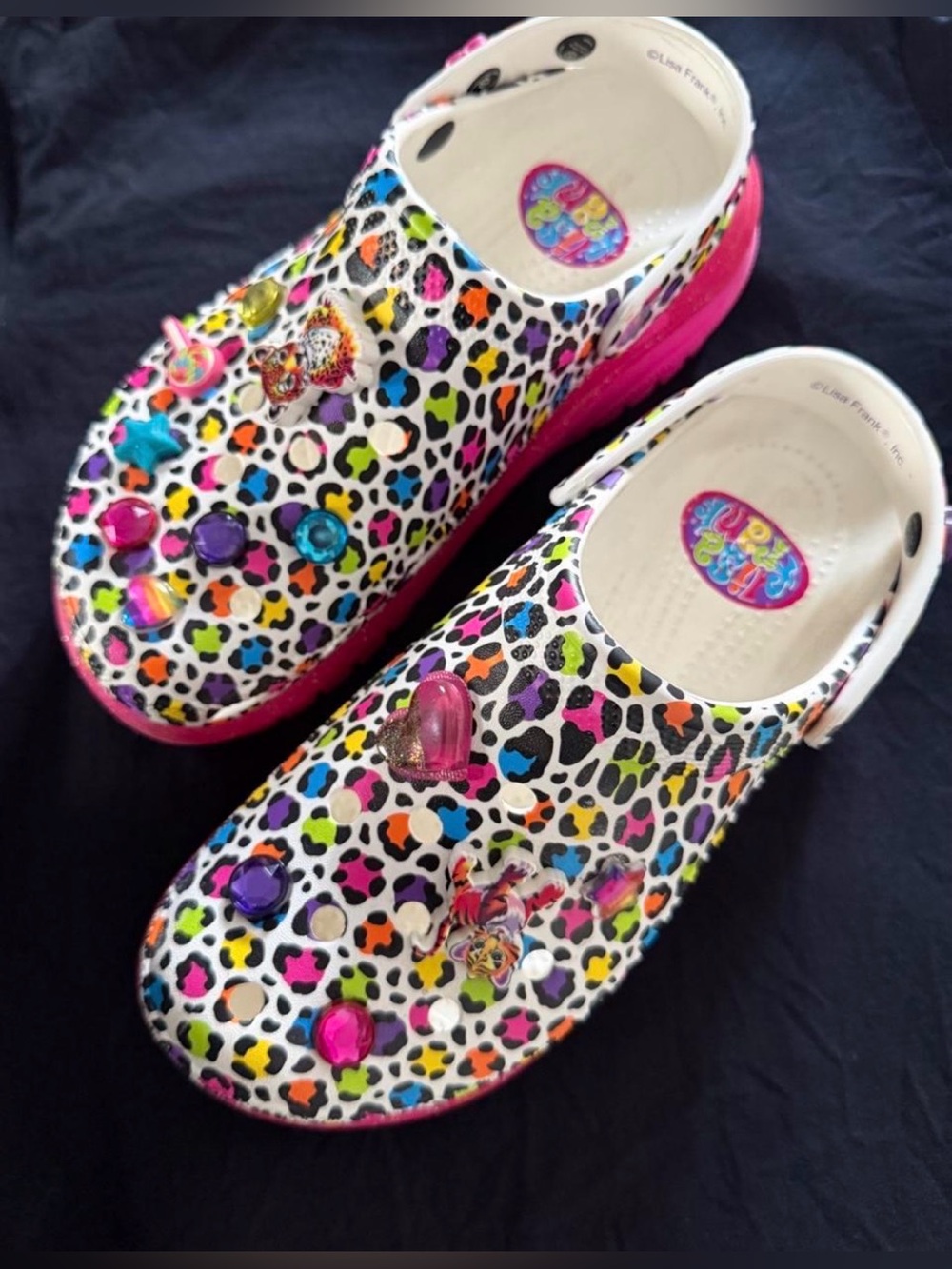 Limited Edition CROCS x Lisa Frank Classic Mega Crush Clogs Platforms